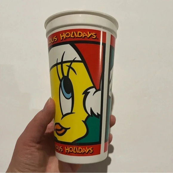 Vintage Looney Tunes Tweety Bird Coca-Cola ICEE Promo 16oz. Plastic Cup - Picture 2 of 10